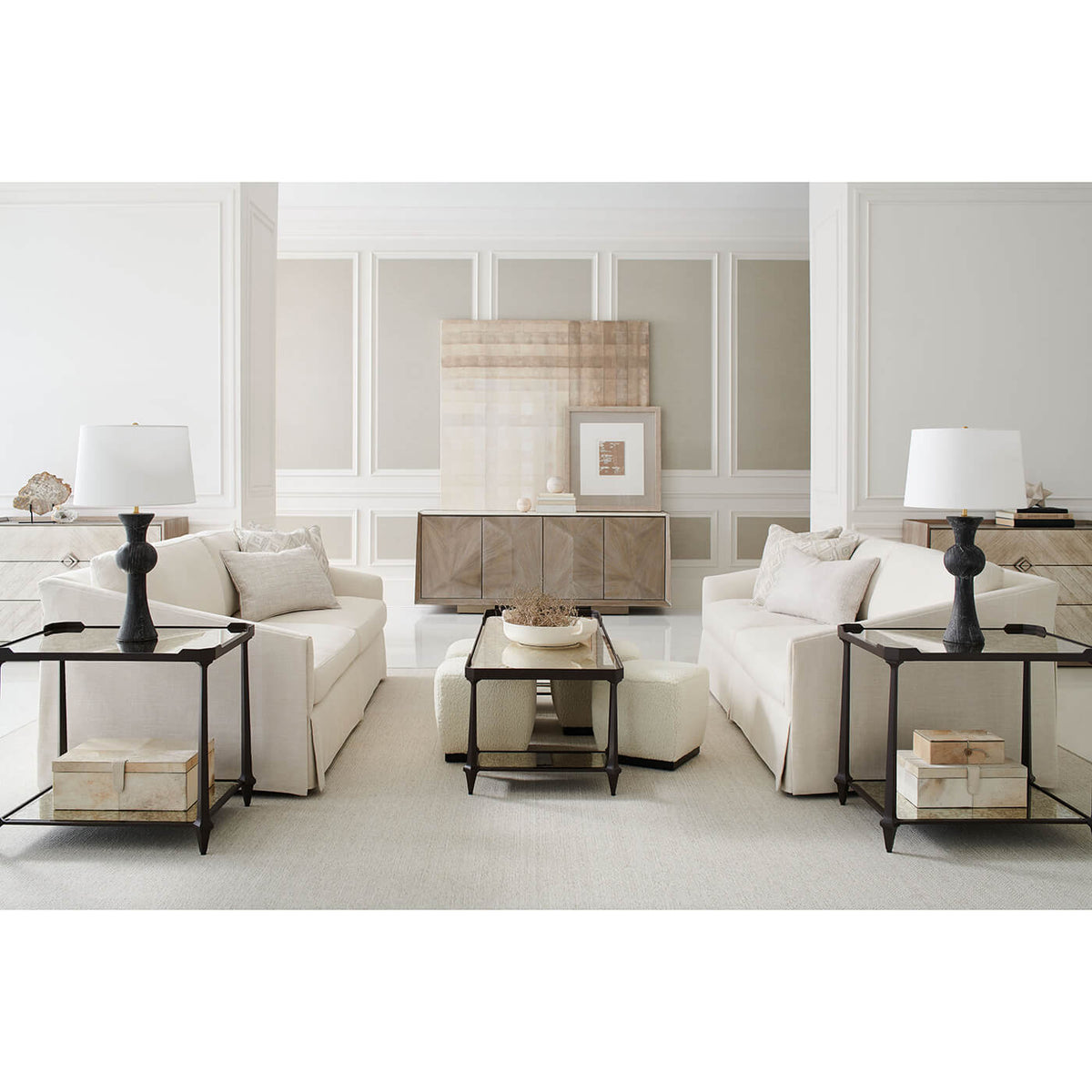 Modern Ash Buffet - English Georgian America