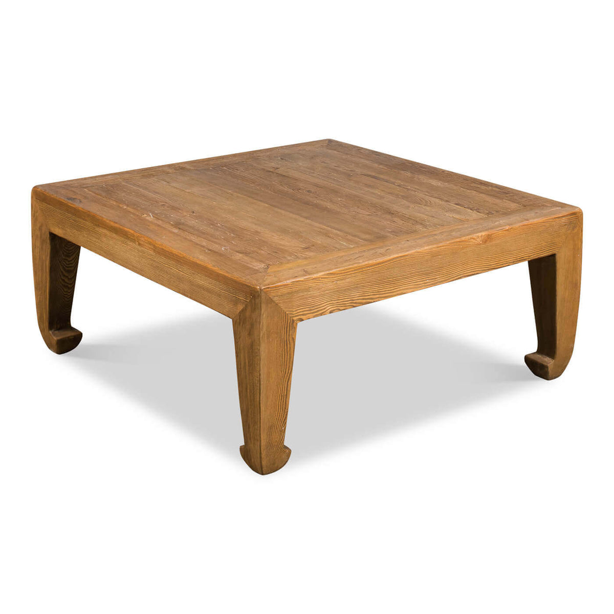 Modern Asian-Style Square Coffee Table - English Georgian America