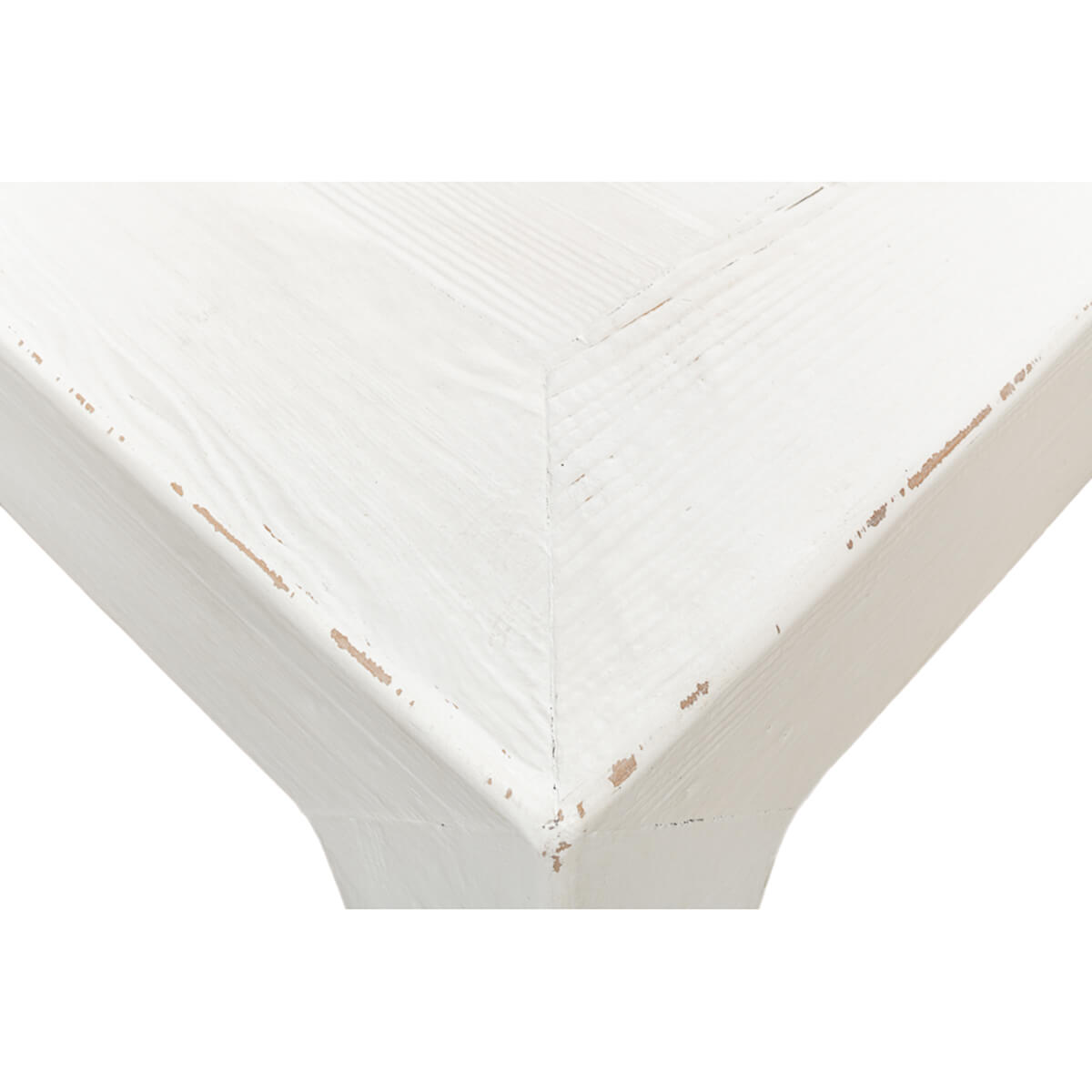 Modern Asian-Style White Coffee Table - English Georgian America