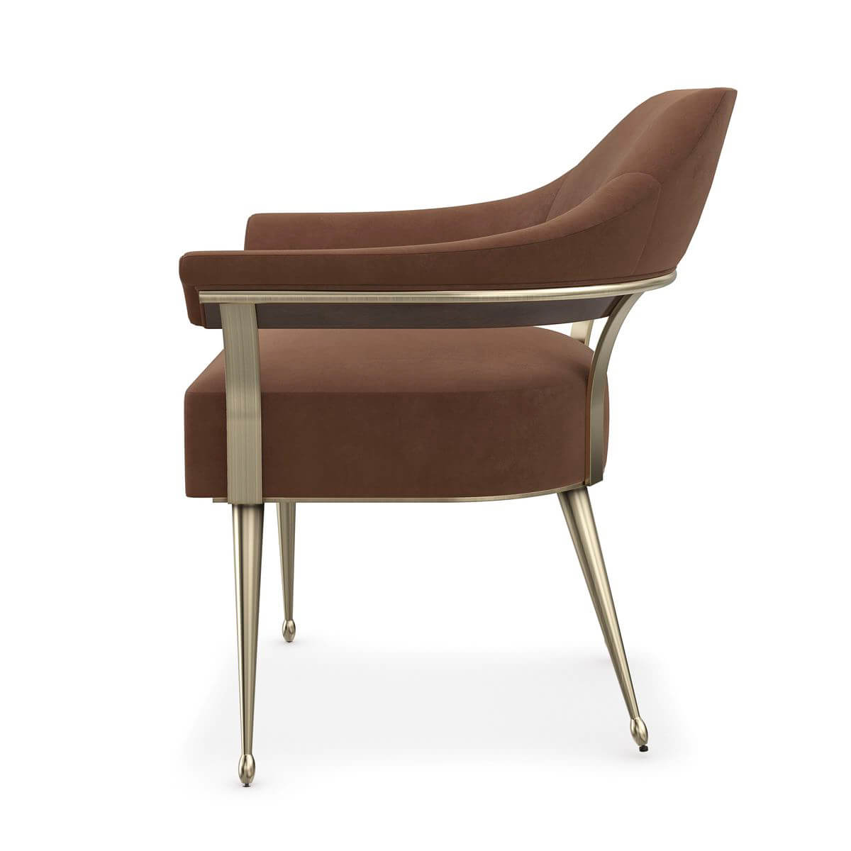 Modern Barrel Back Armchair - English Georgian America