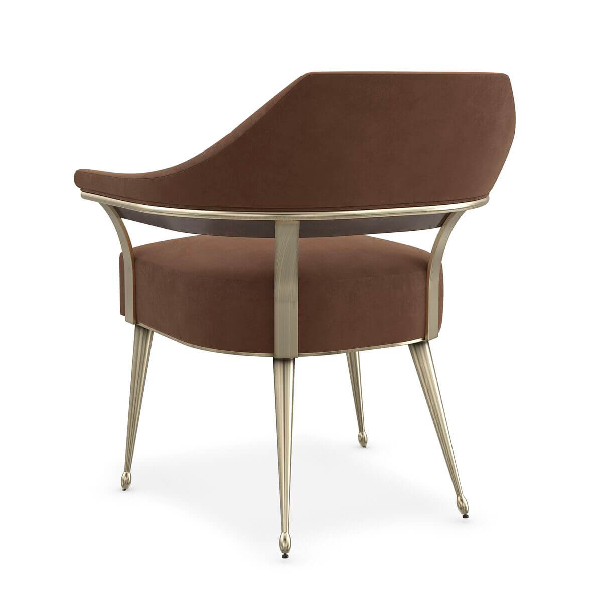 Modern Barrel Back Armchair - English Georgian America