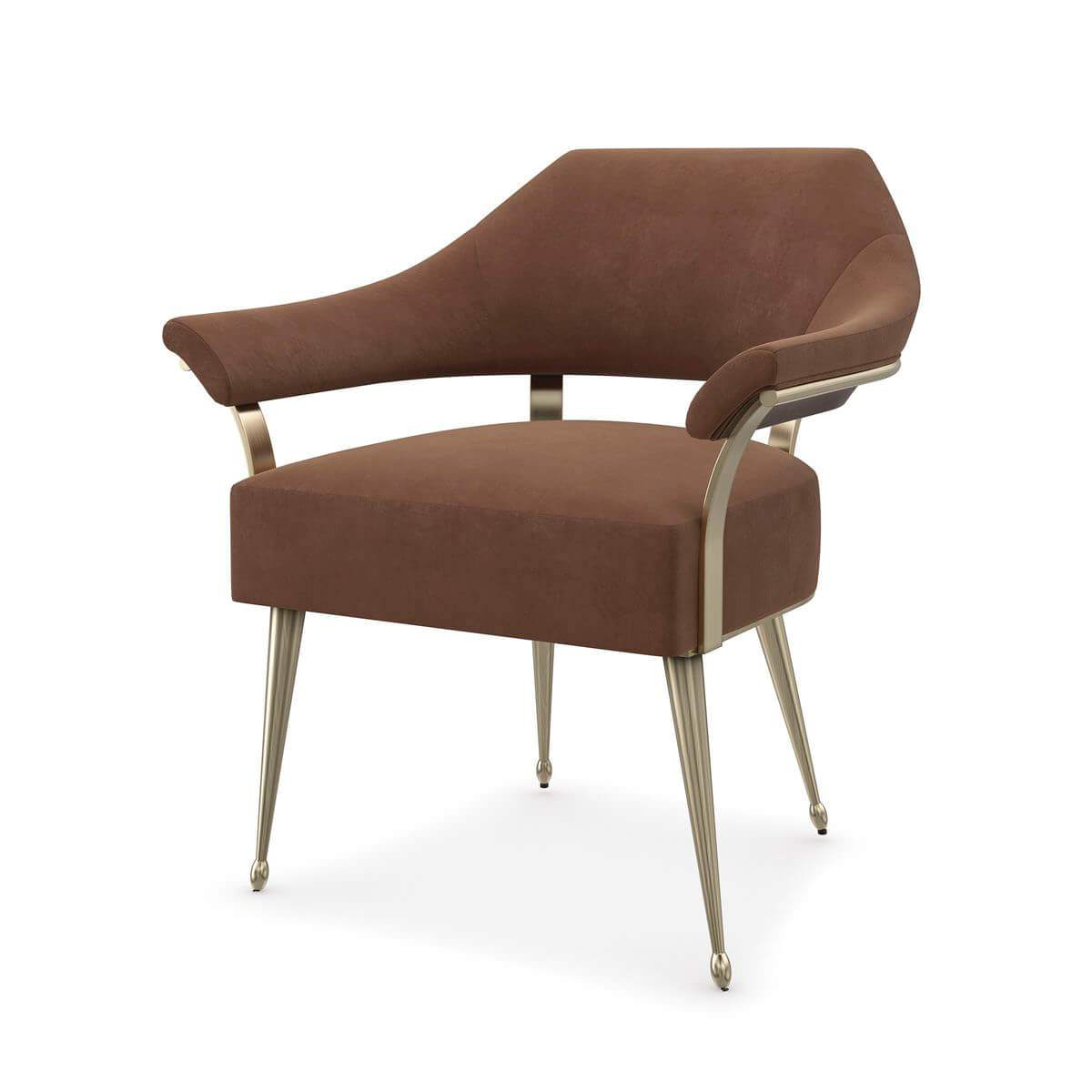 Modern Barrel Back Armchair - English Georgian America