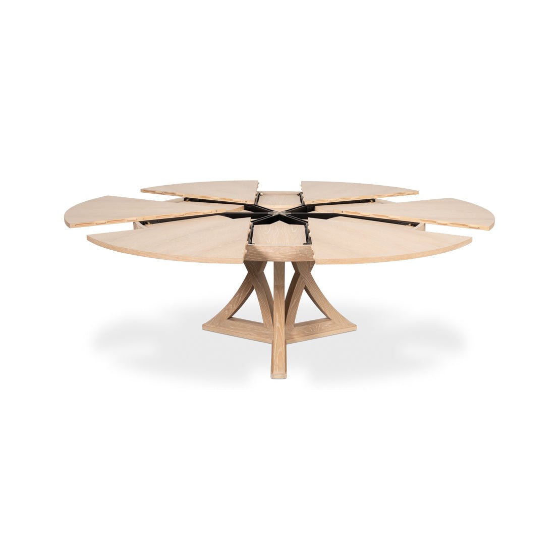 Modern Bleached Oak Jupe Dining Table - 70&quot; - English Georgian America