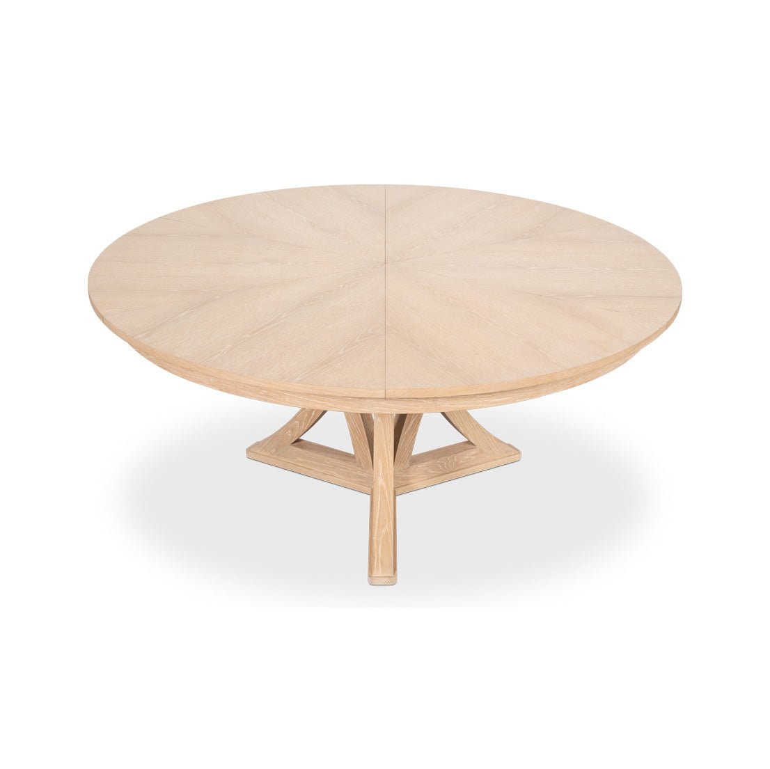 Modern Bleached Oak Jupe Dining Table - 70&quot; - English Georgian America