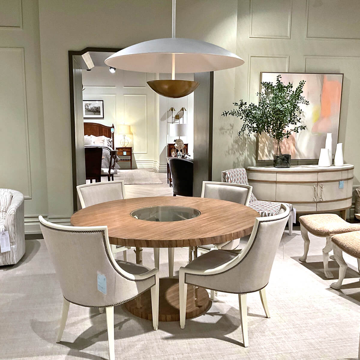 Bowl chandelier fashion dining room