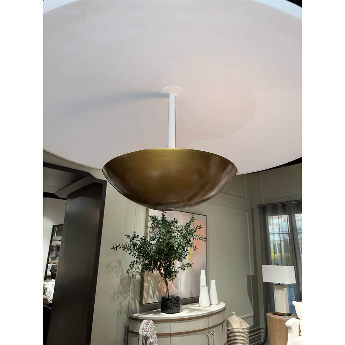 Modern Bowl Chandelier - English Georgian America