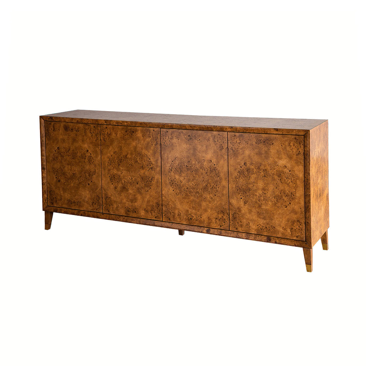 Modern Burl Buffet Sideboard - English Georgian America