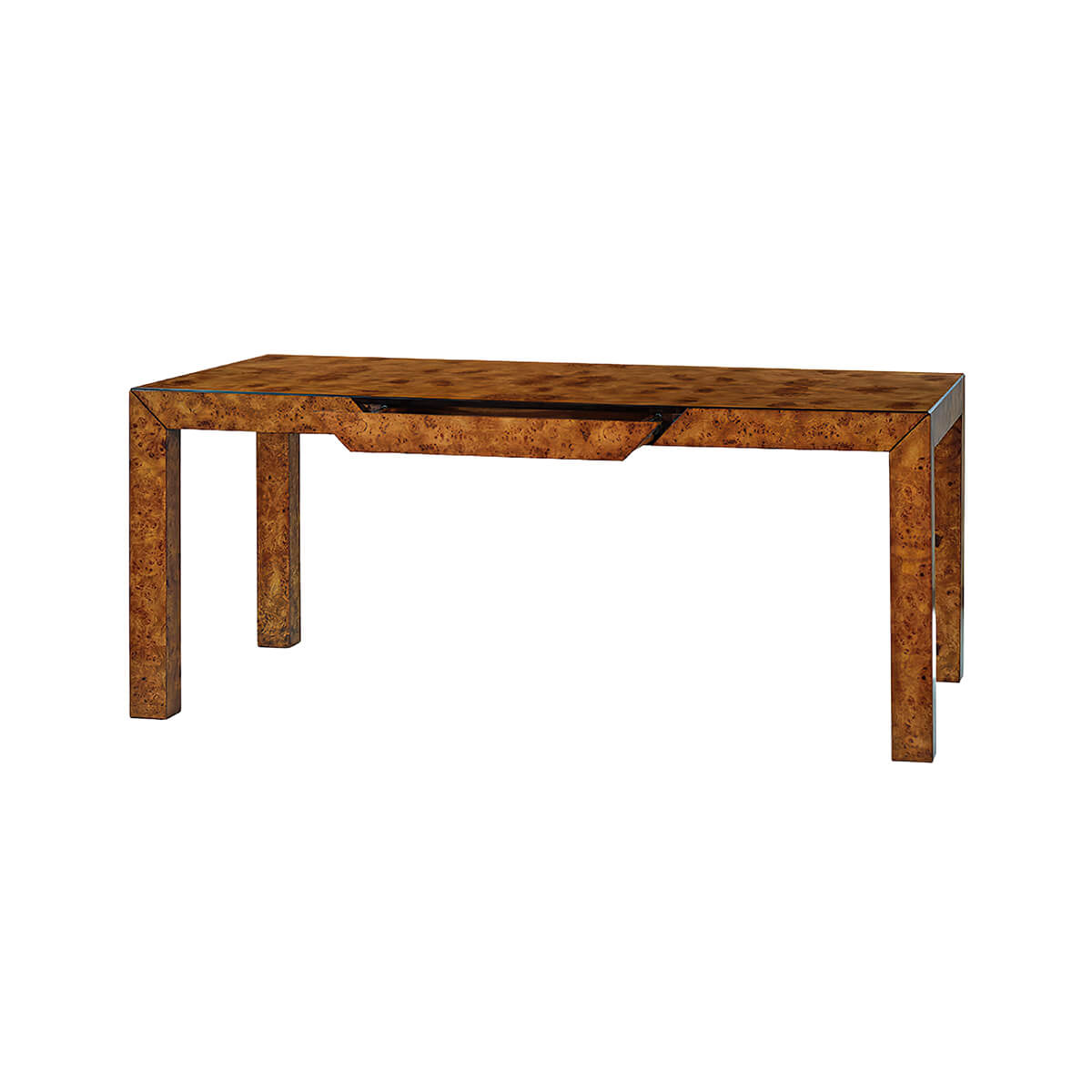 Modern Burl Parsons Dining Table - English Georgian America