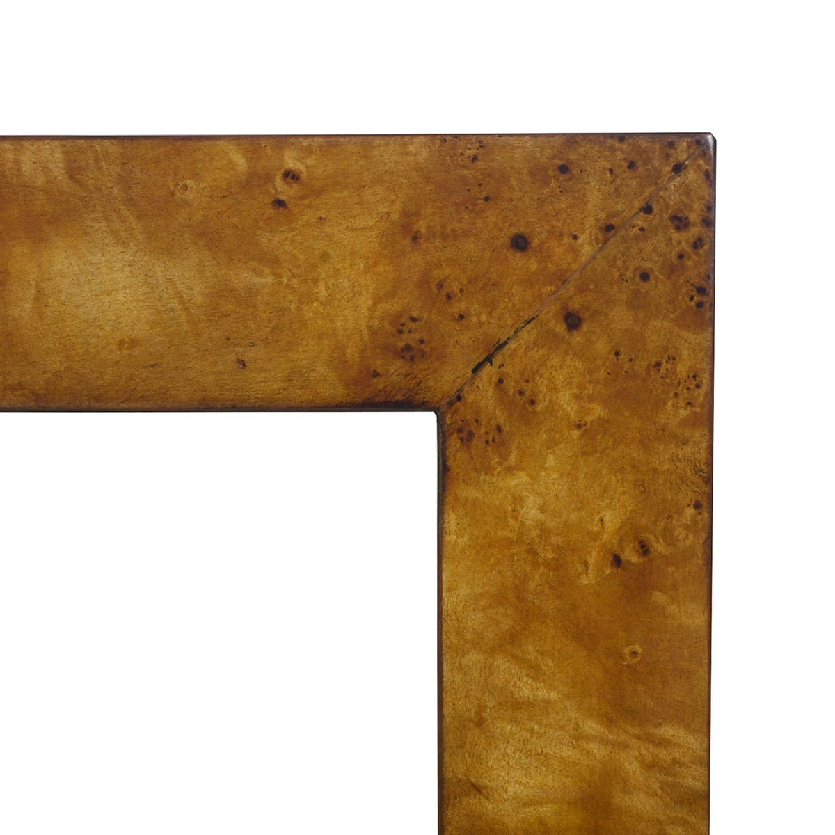 Modern Burl Wood Console Table - English Georgian America