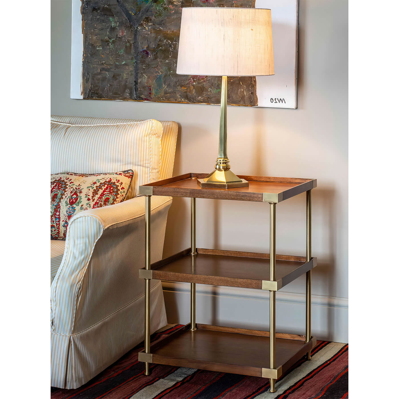 Modern Campaign Style Etagere - English Georgian America