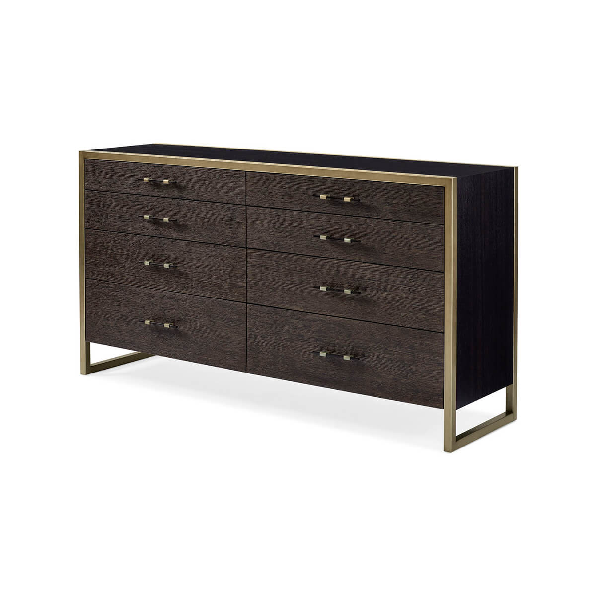 Modern Cerused Double Dresser - English Georgian America