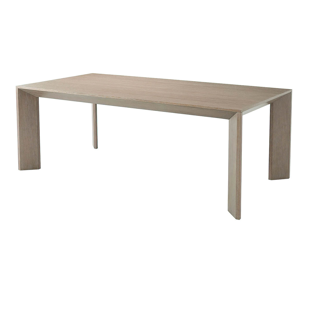 Modern Cerused Oak Dining Table - English Georgian America