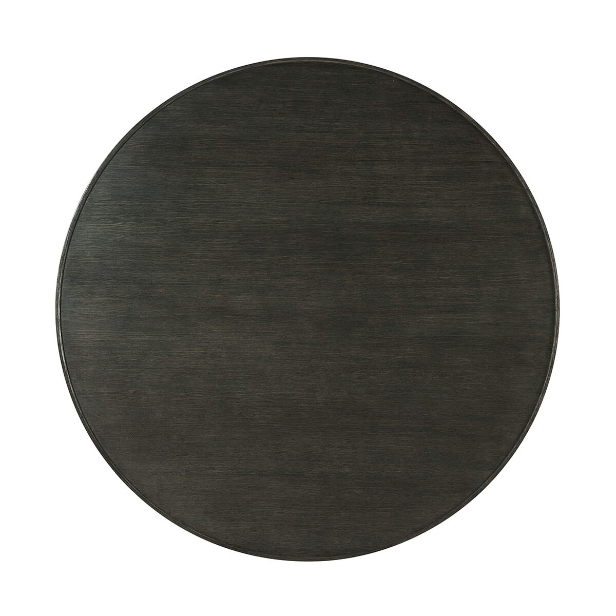 Modern Charcoal Oak Round Coffee Table - English Georgian America