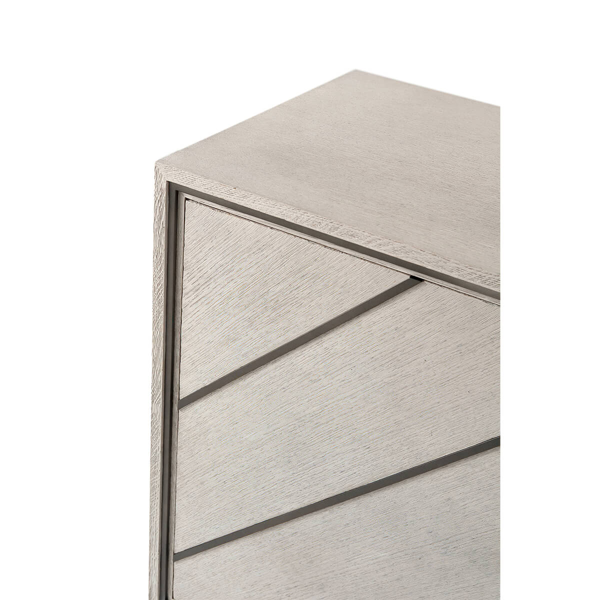 Modern Chevron Cabinet - Light - English Georgian America