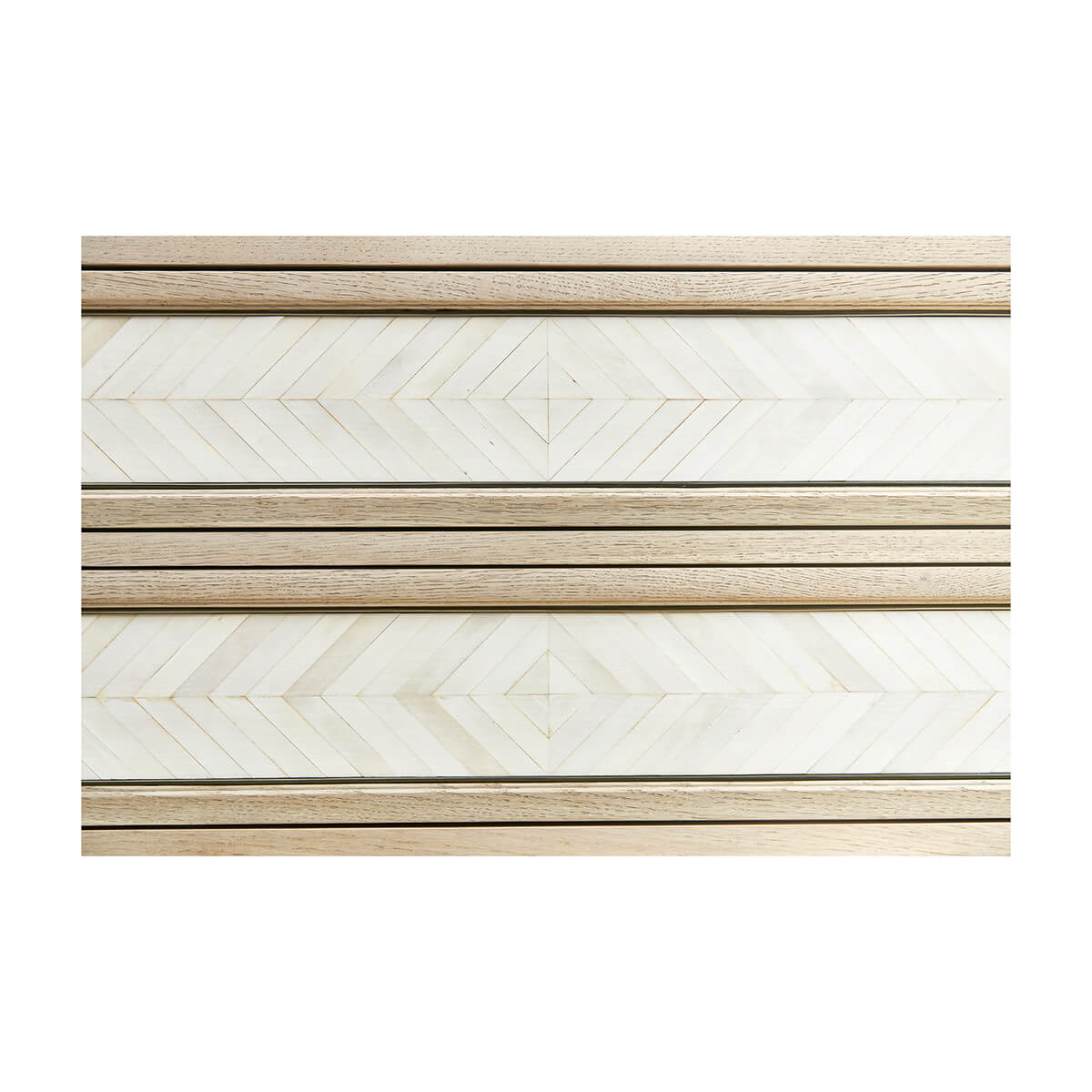 Modern Chevron Parquetry Dresser - English Georgian America