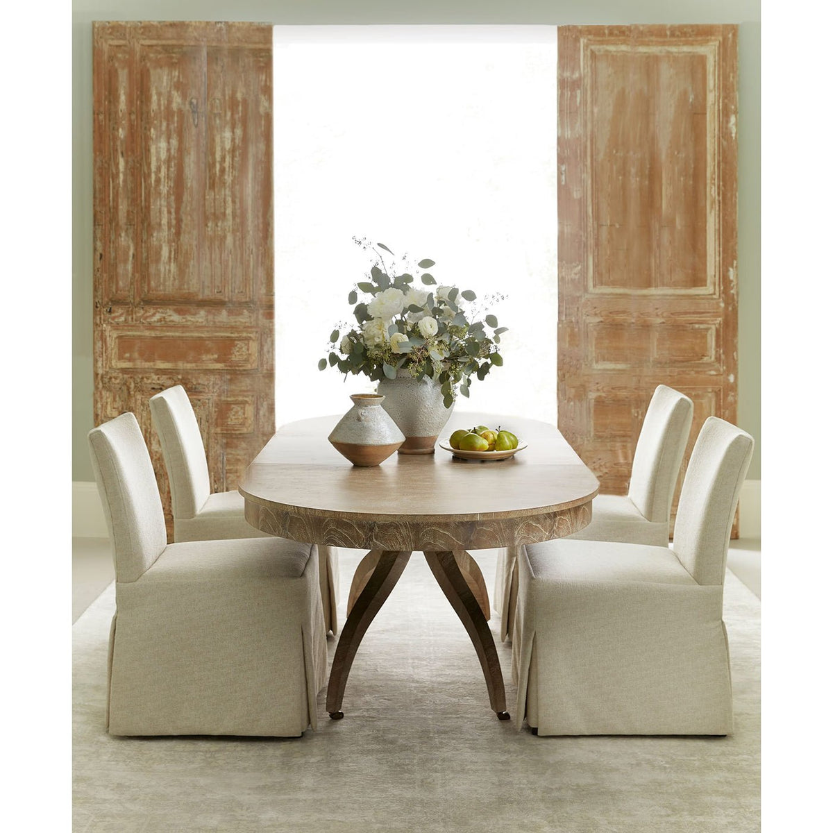 Modern Classical Extension Dining Table - English Georgian America