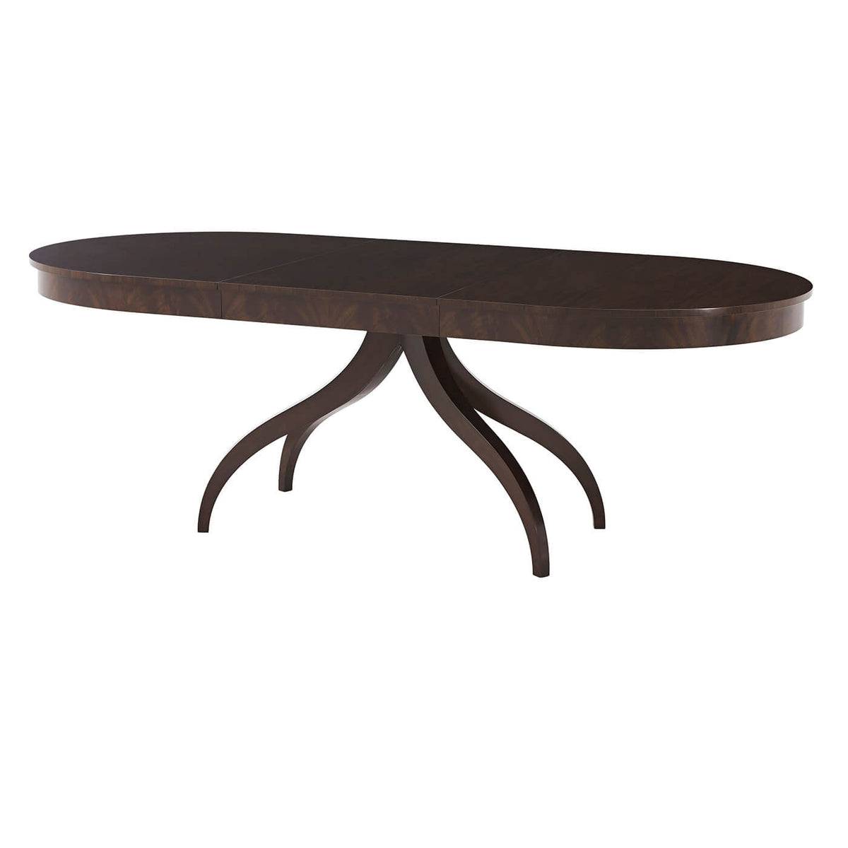 Modern Classical Extension Dining Table - Mahogany - English Georgian America