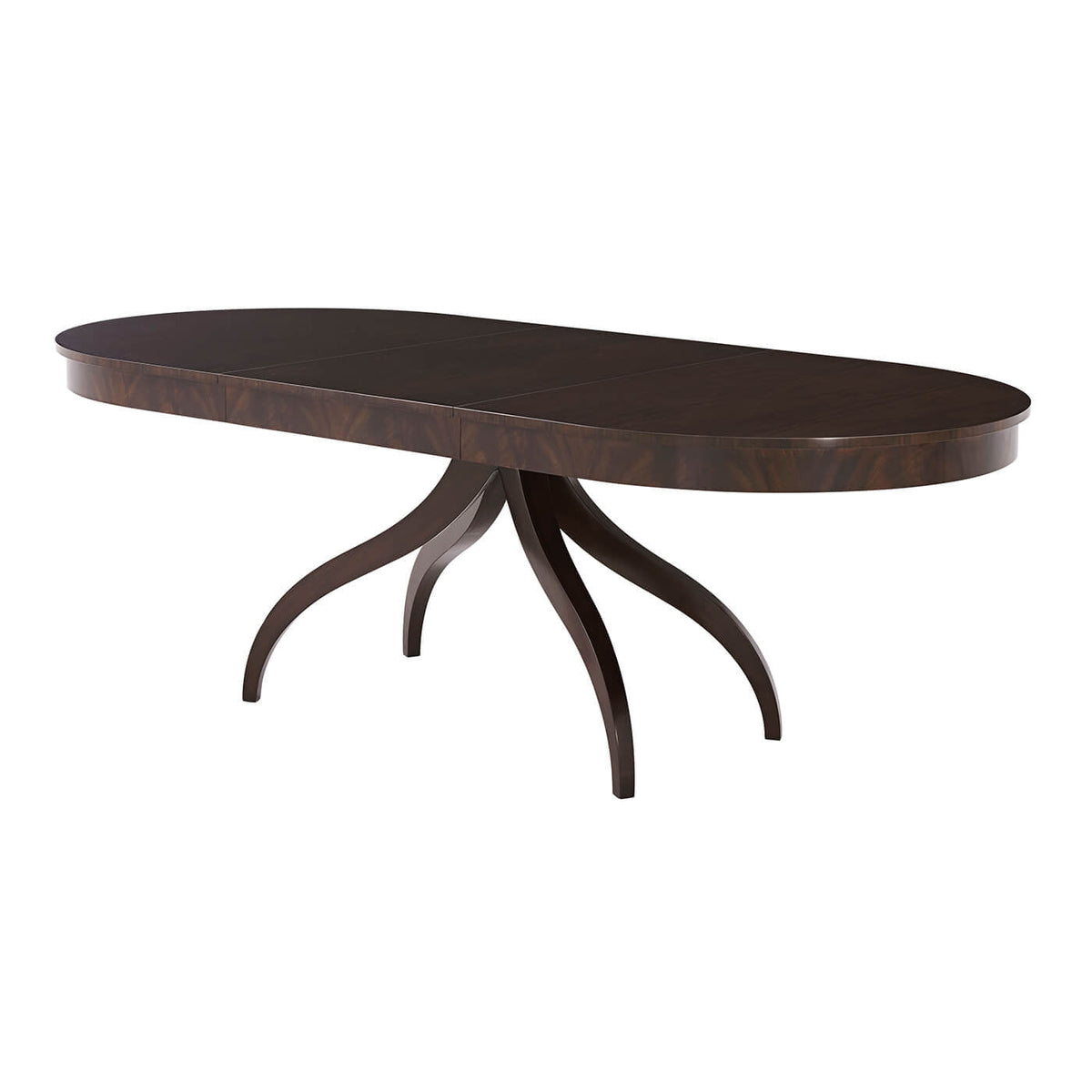 Modern Classical Extension Dining Table - Mahogany - English Georgian America