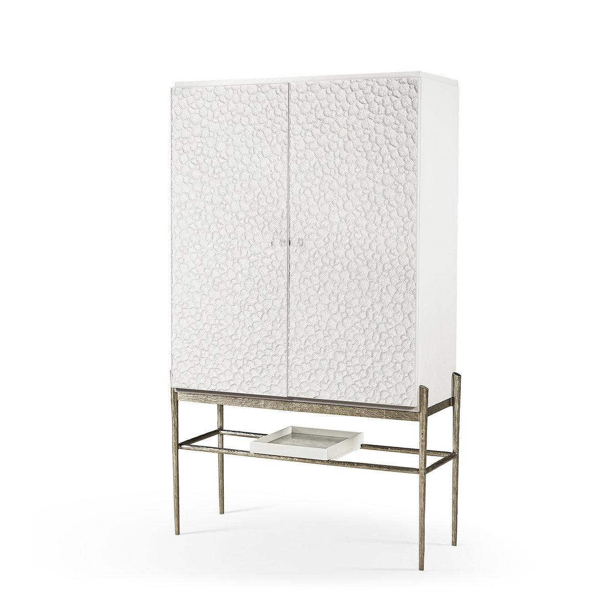 Modern Coastal Bar Cabinet - English Georgian America