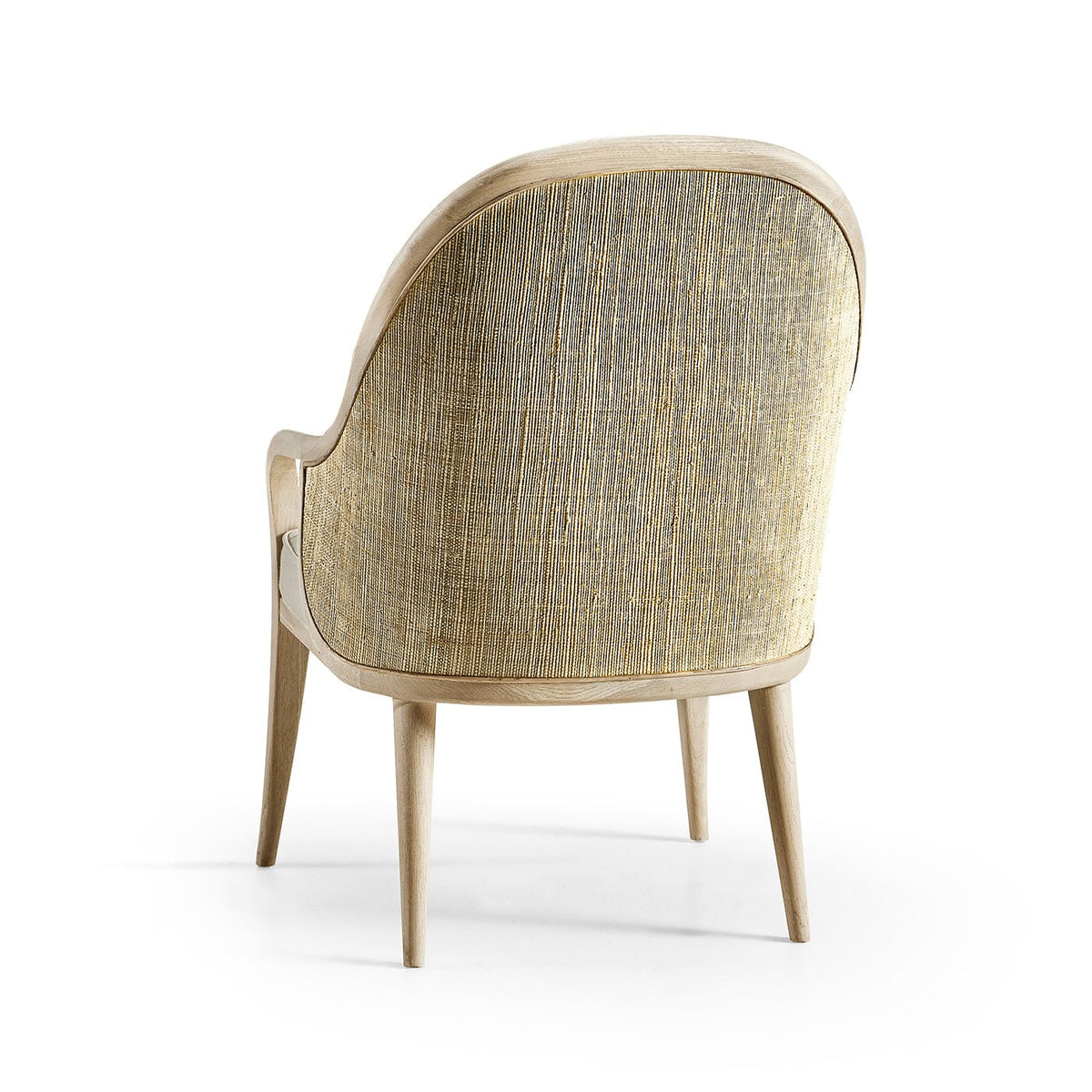 Modern Coastal Upholstered Dining Armchair - English Georgian America