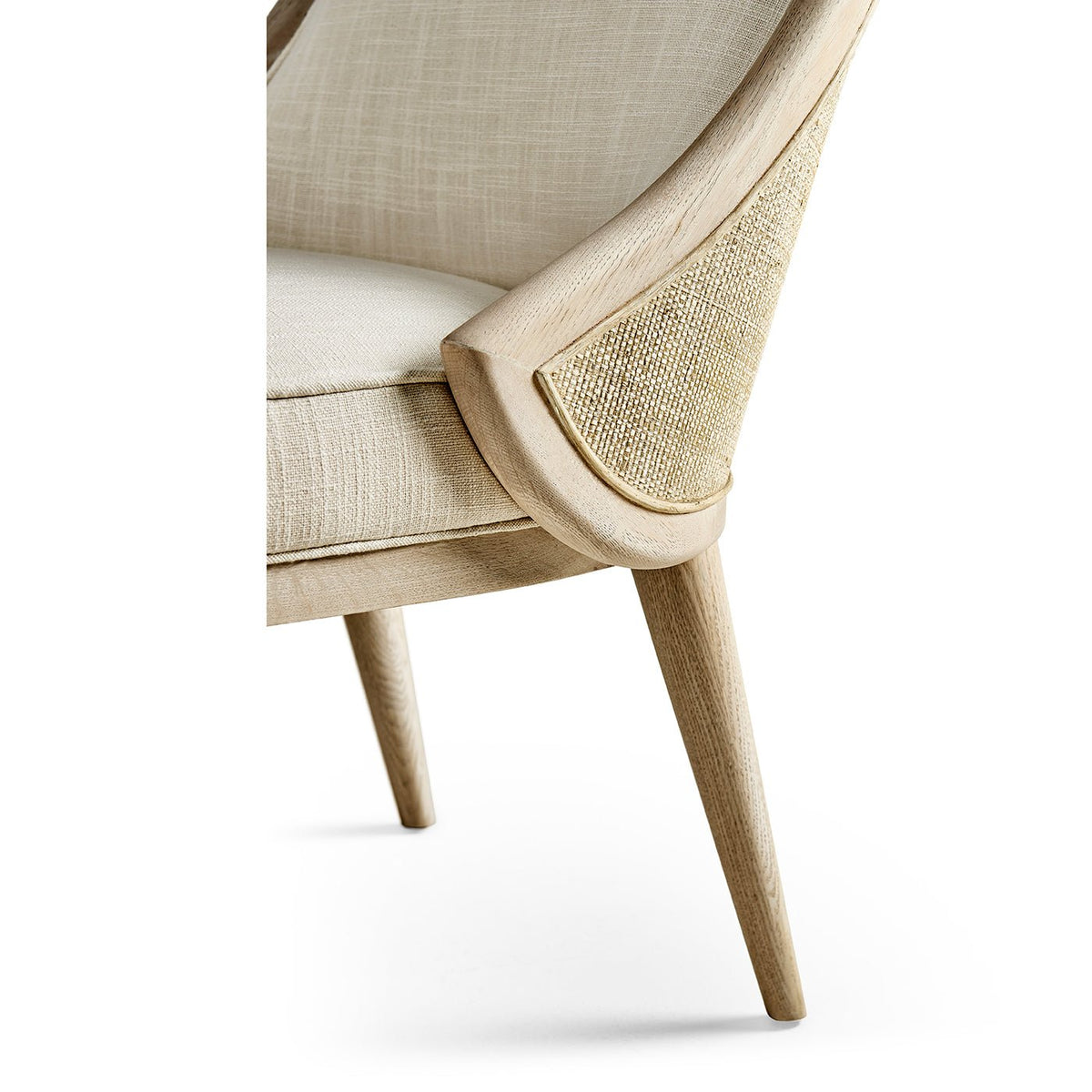 Modern Coastal Upholstered Dining Chair - English Georgian America