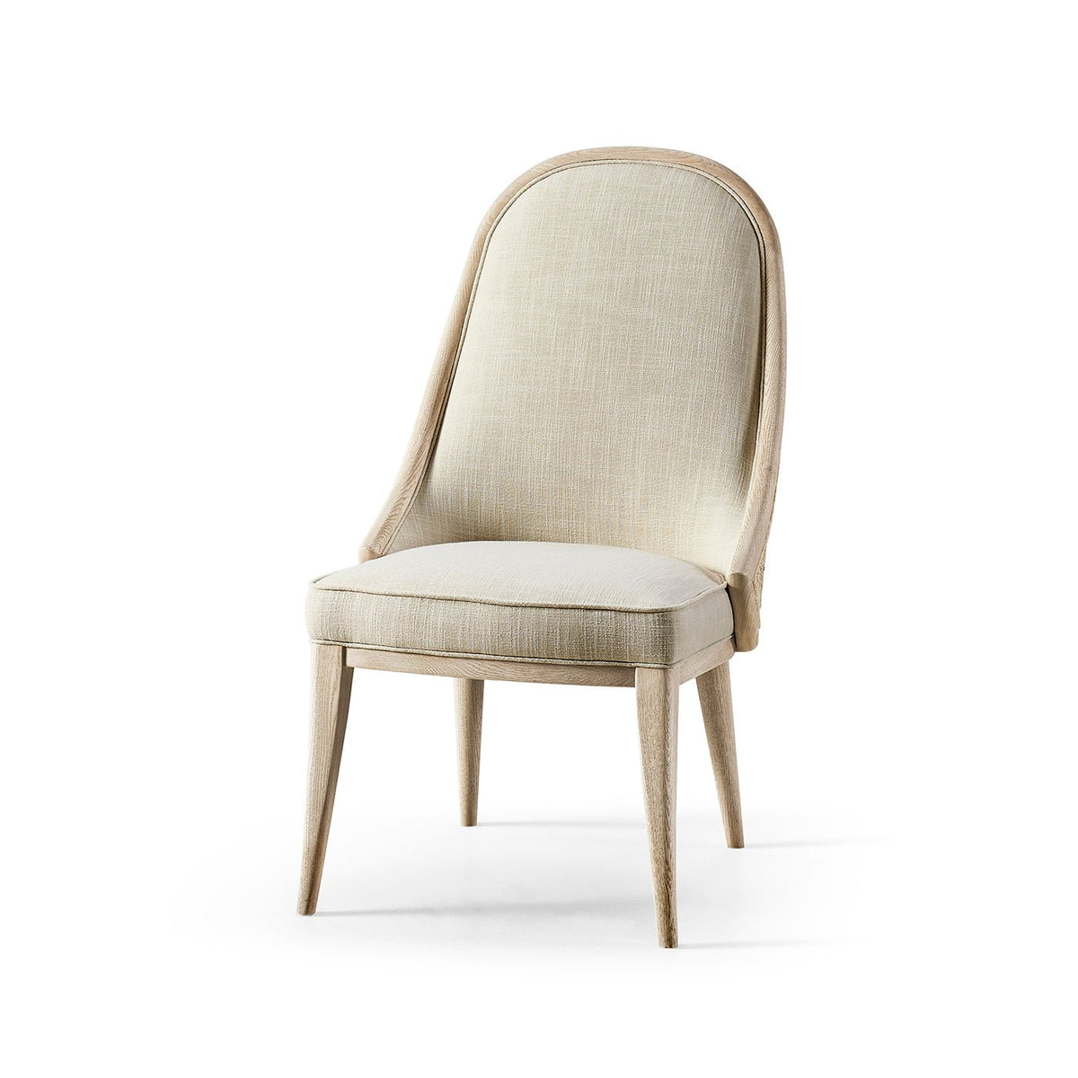 Modern Coastal Upholstered Dining Chair - English Georgian America