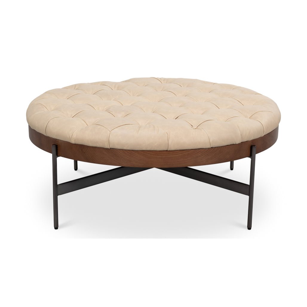 Modern Cocktail Ottoman - English Georgian America