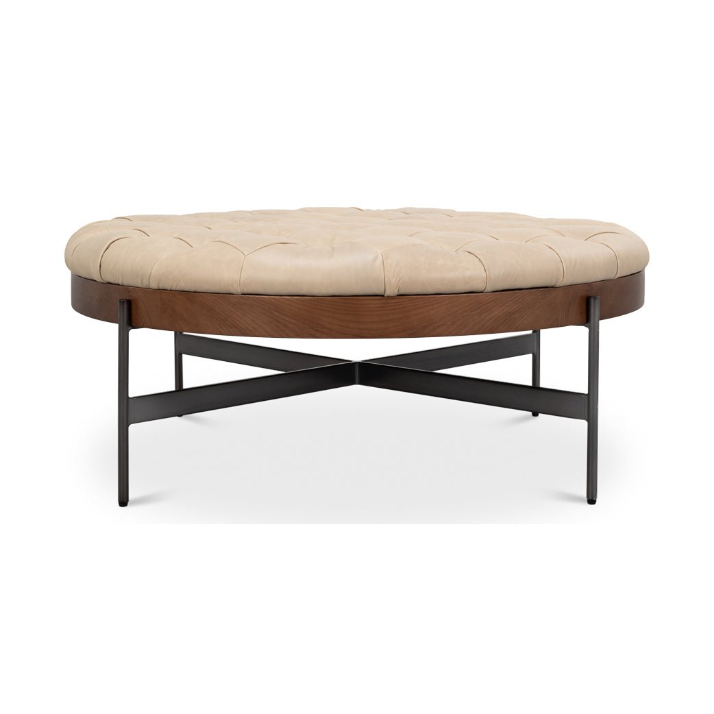 Modern Cocktail Ottoman - English Georgian America