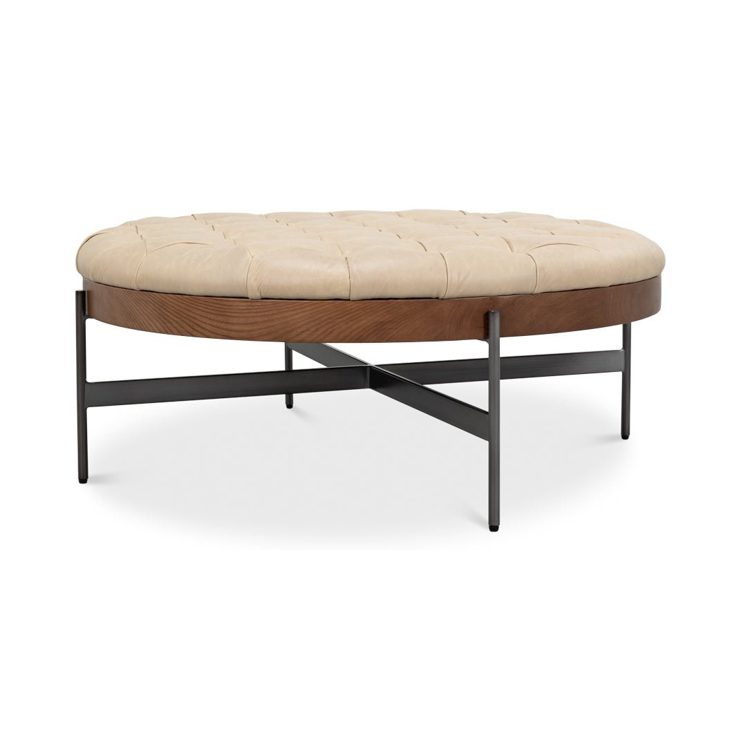 Modern Cocktail Ottoman - English Georgian America