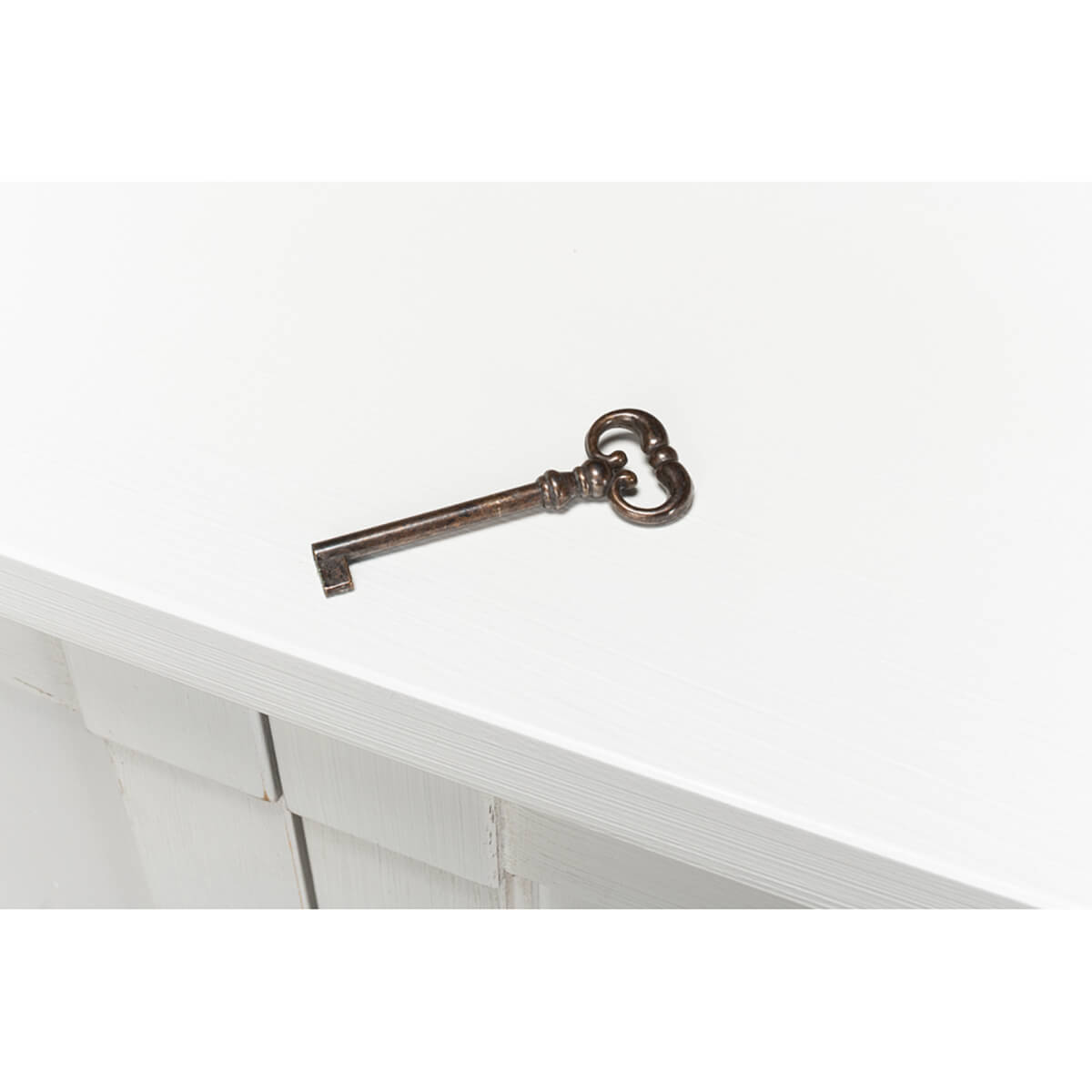 Modern Country White Painted Sideboard - English Georgian America