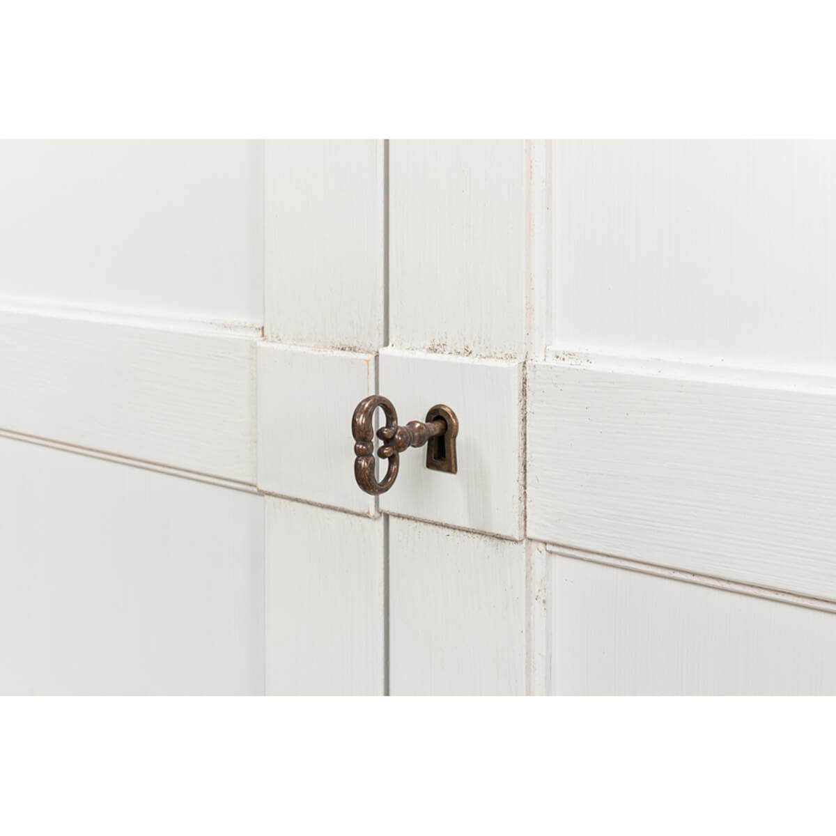 Modern Country White Painted Sideboard - English Georgian America