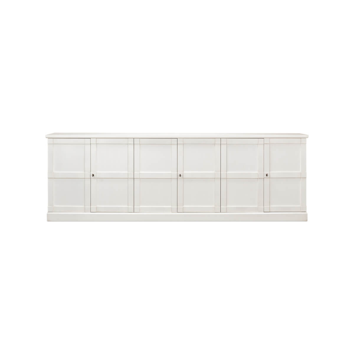 Modern Country White Painted Sideboard - English Georgian America