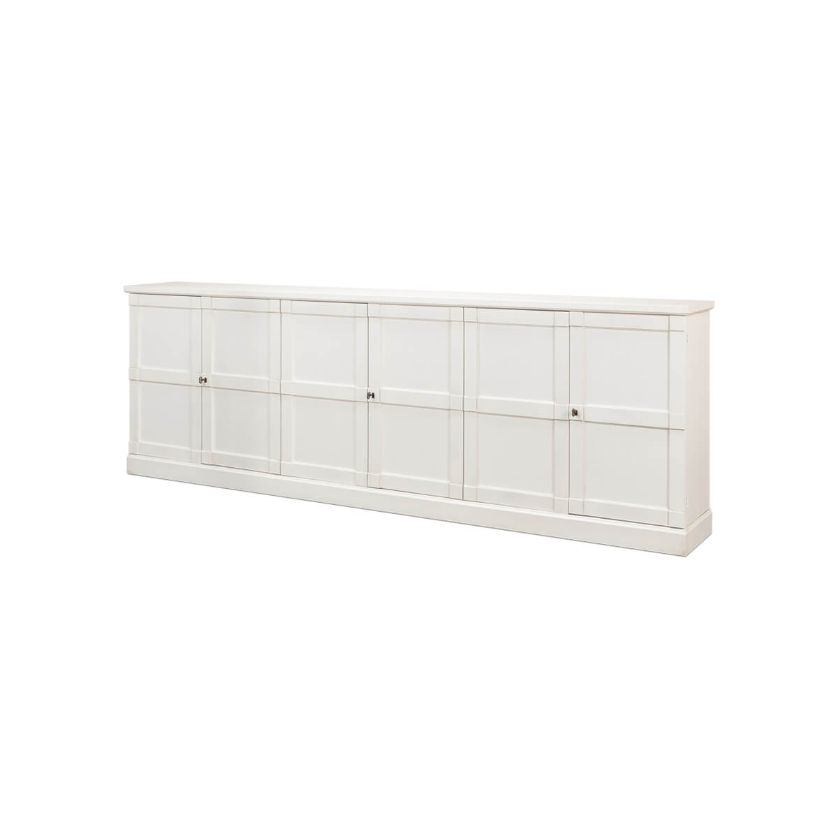 Modern Country White Painted Sideboard - English Georgian America