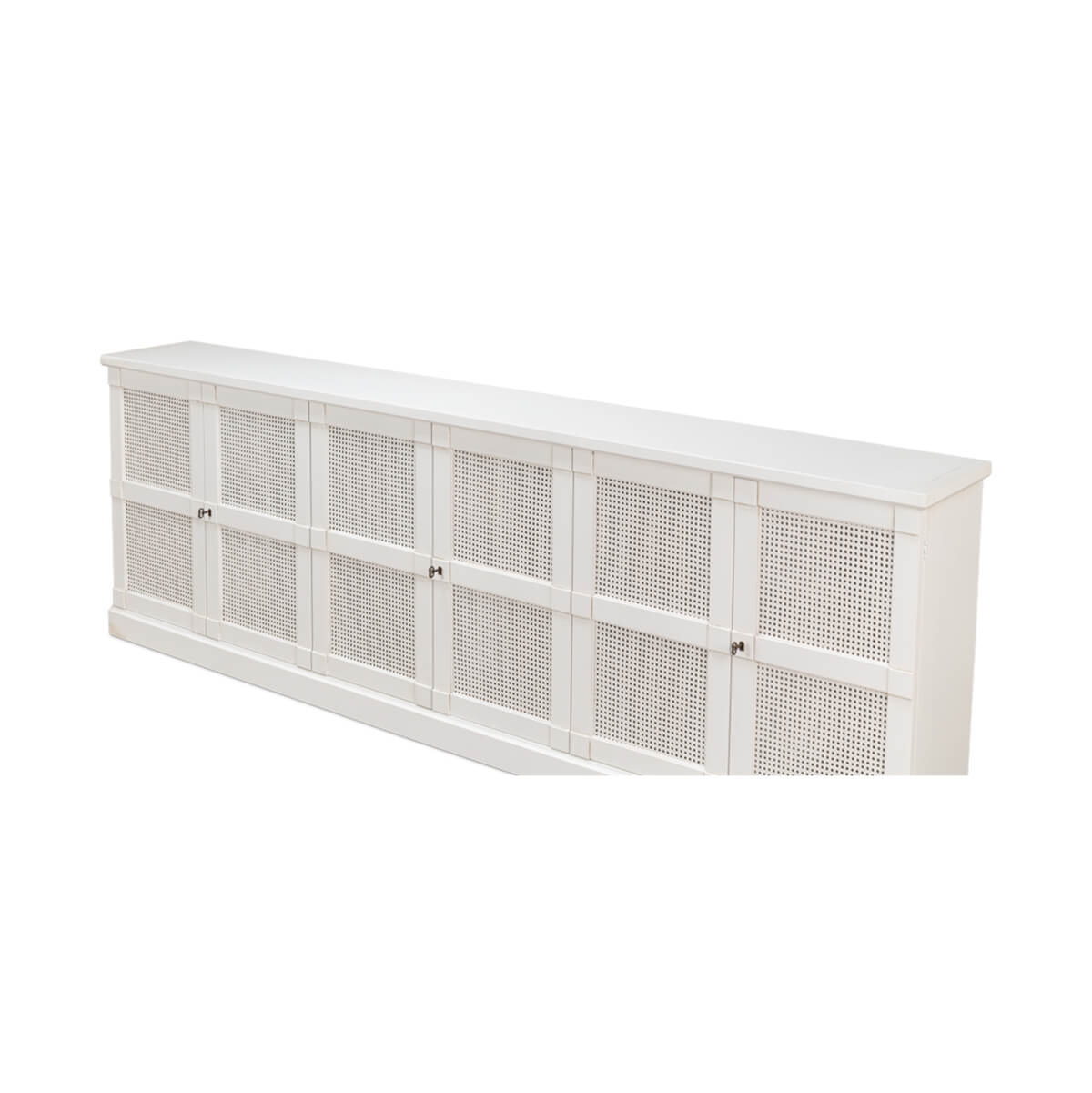 Modern Country White Painted Sideboard II - English Georgian America