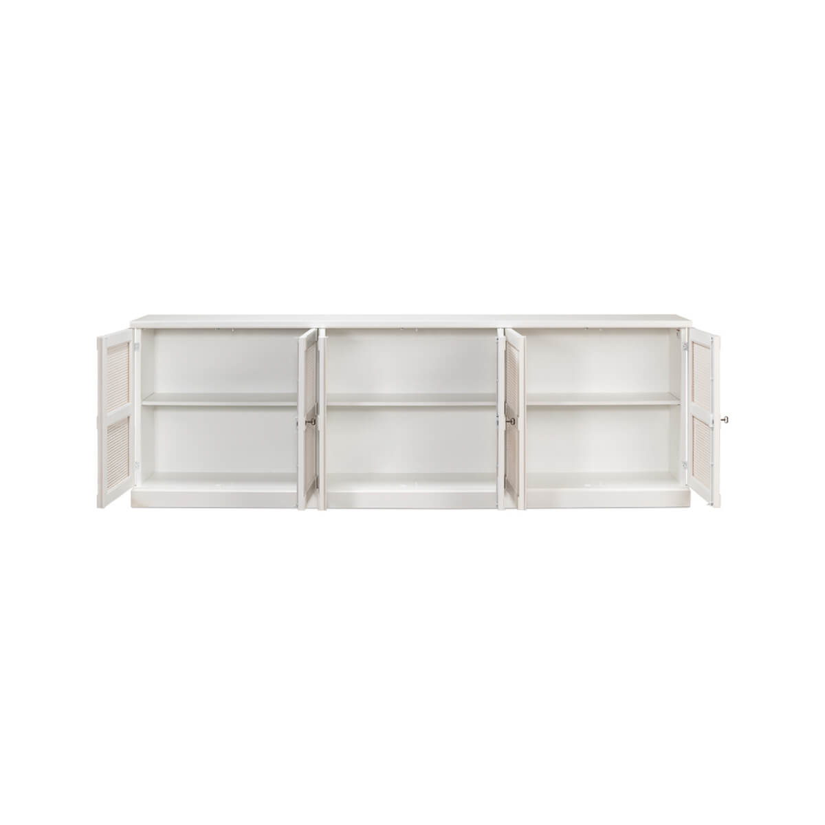 Modern Country White Painted Sideboard II - English Georgian America