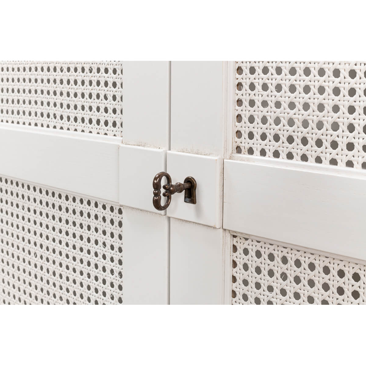 Modern Country White Painted Sideboard II - English Georgian America