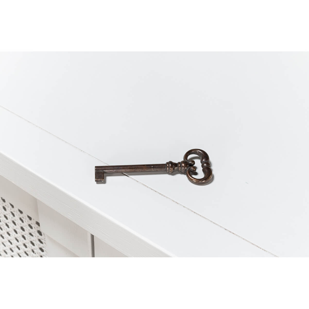 Modern Country White Painted Sideboard II - English Georgian America