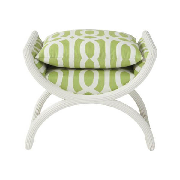 Modern Curule Stool - English Georgian America