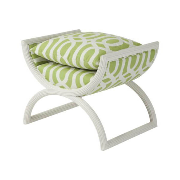 Modern Curule Stool - English Georgian America