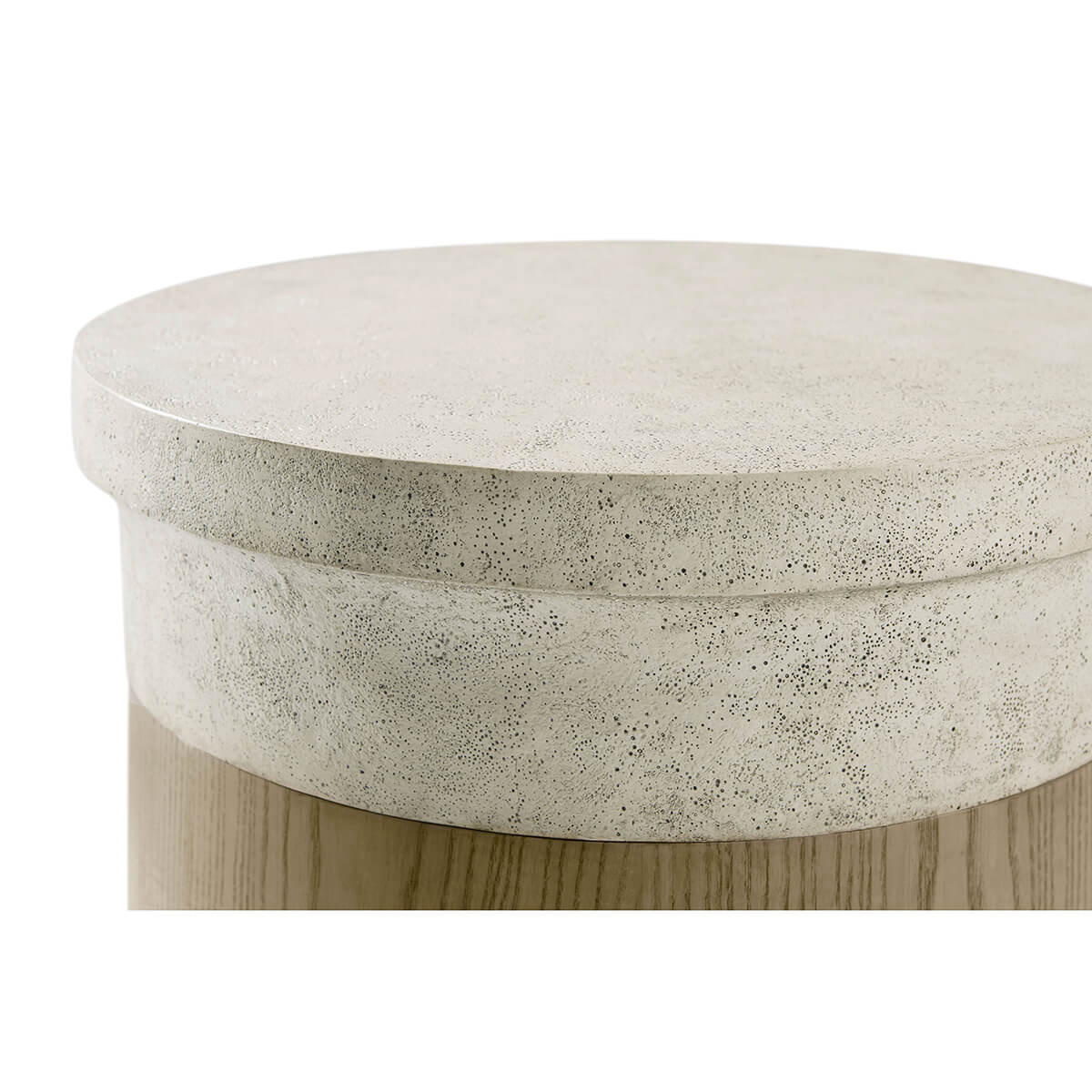 Modern Cylinder End Table - Light - English Georgian America