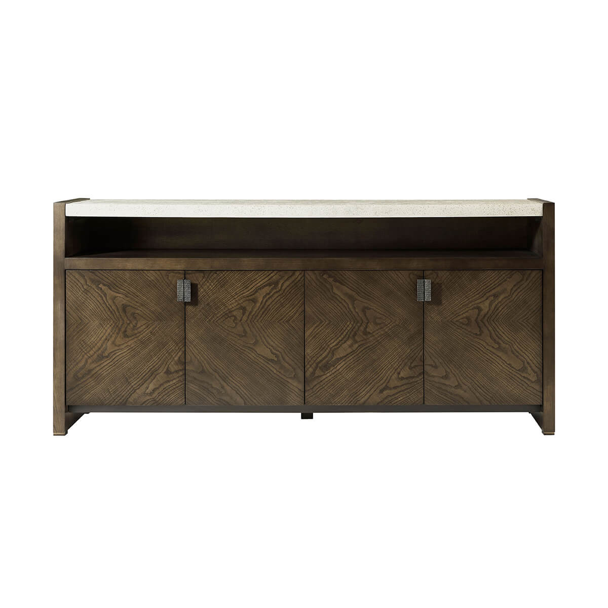 Modern Dark Ash Media Cabinet - English Georgian America