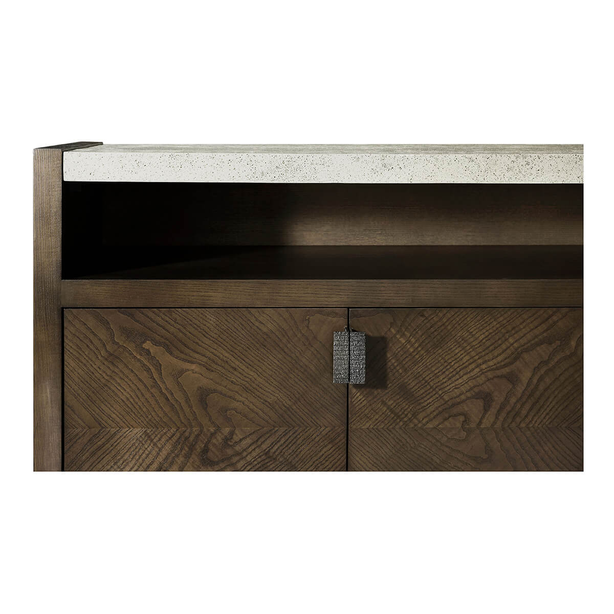 Modern Dark Ash Media Cabinet - English Georgian America