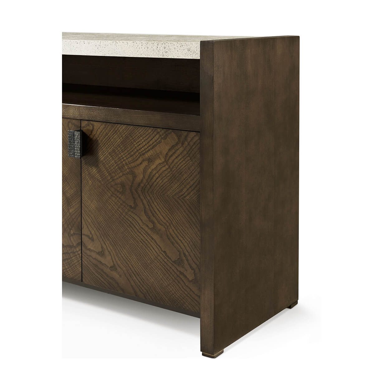Modern Dark Ash Media Cabinet - English Georgian America