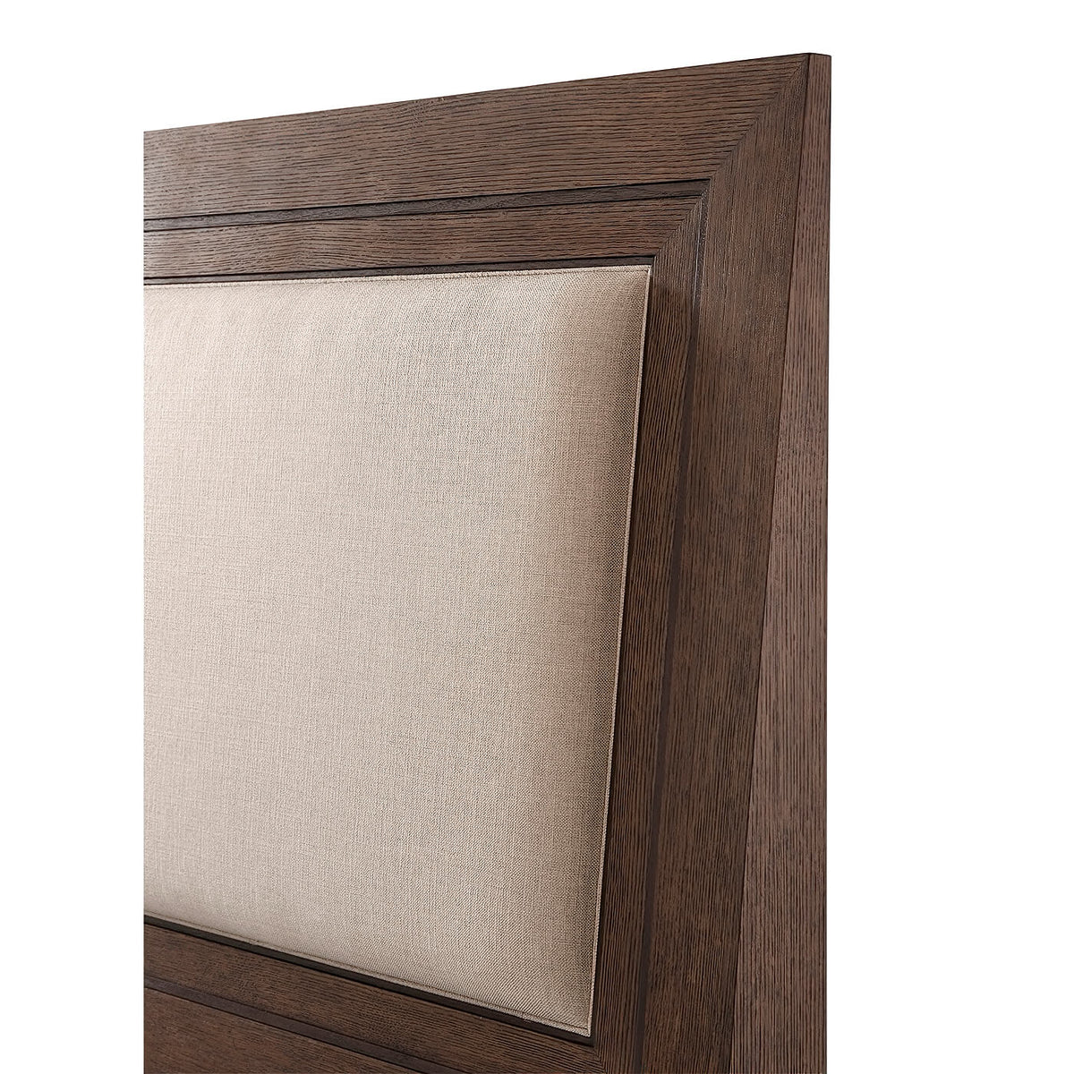 Modern Dark Oak King Size Bed - English Georgian America