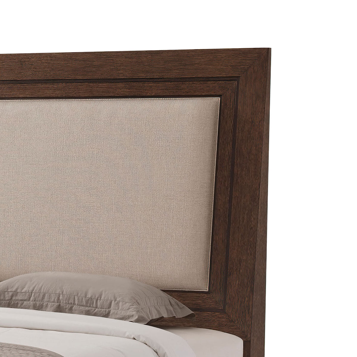 Modern Dark Oak King Size Bed - English Georgian America