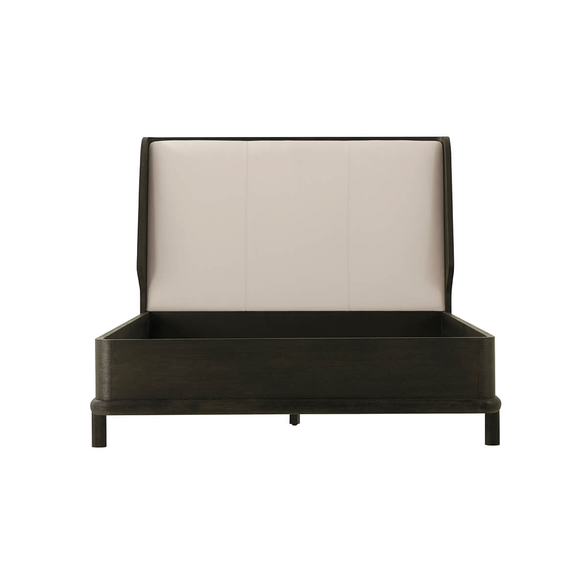 Modern Dark Oak Luxury Bed Frame Queen - English Georgian America