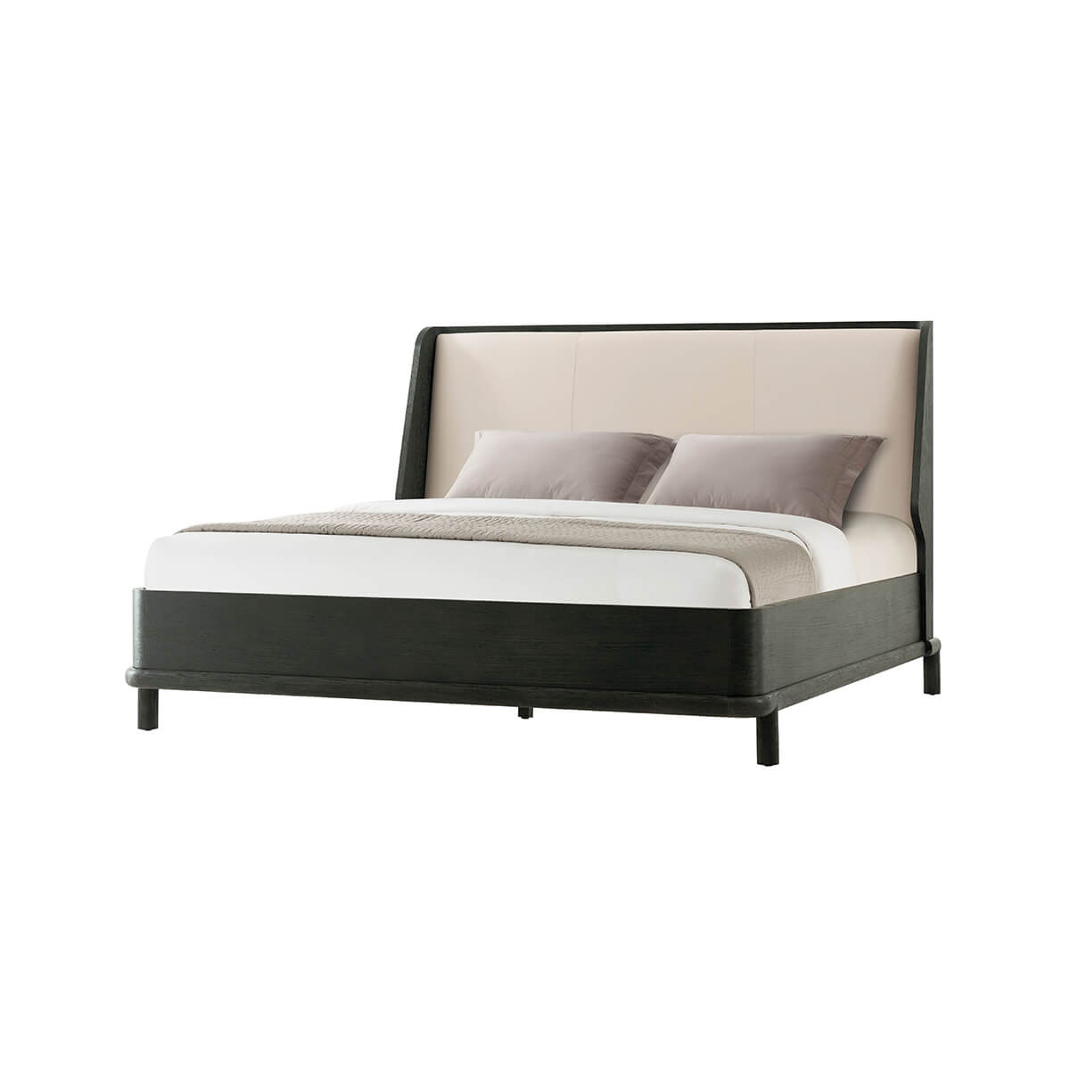 Modern Dark Oak Luxury Bed Frame US King - English Georgian America