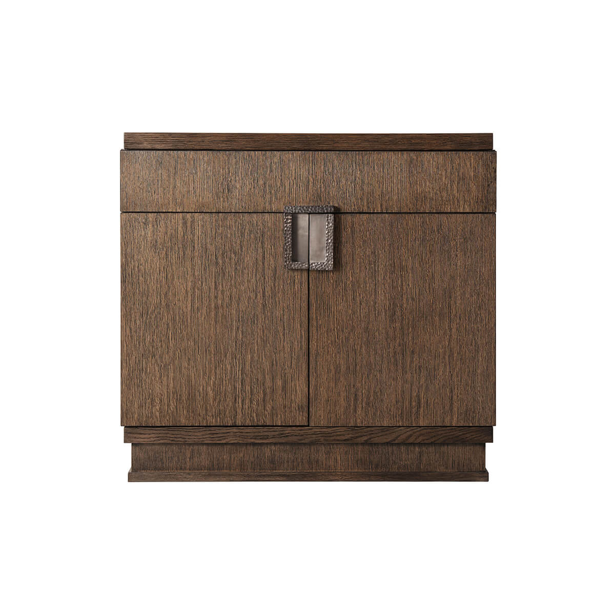 Modern Dark Oak Nightstand - English Georgian America