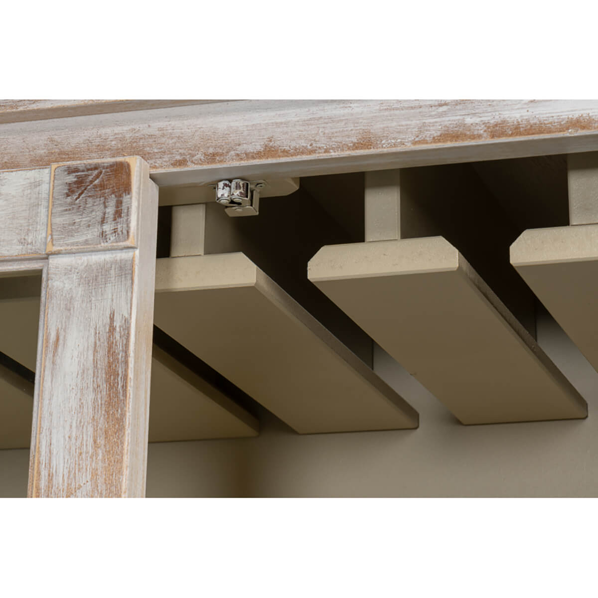 Modern Distressed Finish Hutch - English Georgian America