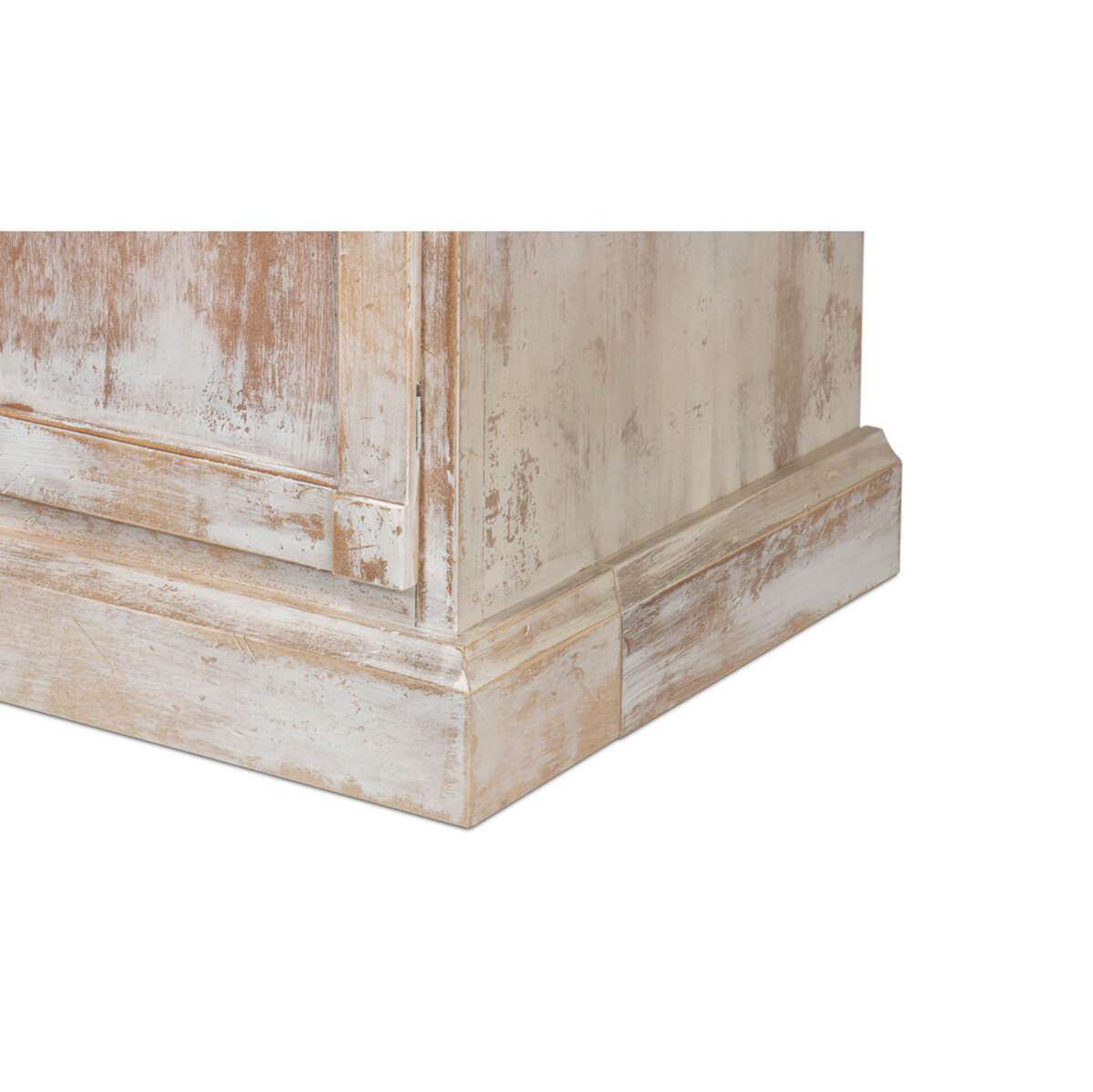 Modern Distressed Finish Hutch - English Georgian America